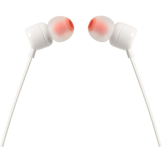 JBL T110 Handsfree Ακουστικά - White (JBLT110WHT)