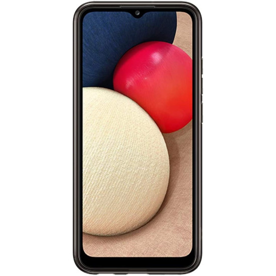 Samsung Official Θήκη Σιλικόνης Soft Clear Cover Samsung Galaxy A02s - Black (EF-QA026TBEGEU)