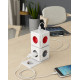 Allocacoc PowerCube Original - Πολύπριζο με 5 Υποδοχές - Grey - 2 Έτη Εγγύηση (1100GY/DEORPC)
