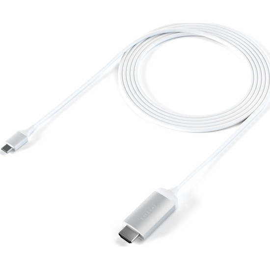 Satechi Καλώδιο Type-C (male) σε HDMI 4K 60Hz (male) - 180cm - Silver (ST-CHDMIS)