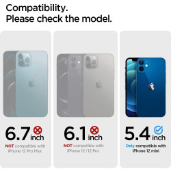 Spigen Θήκη Liquid Air Apple iPhone 12 mini - Matte Black (ACS01744)