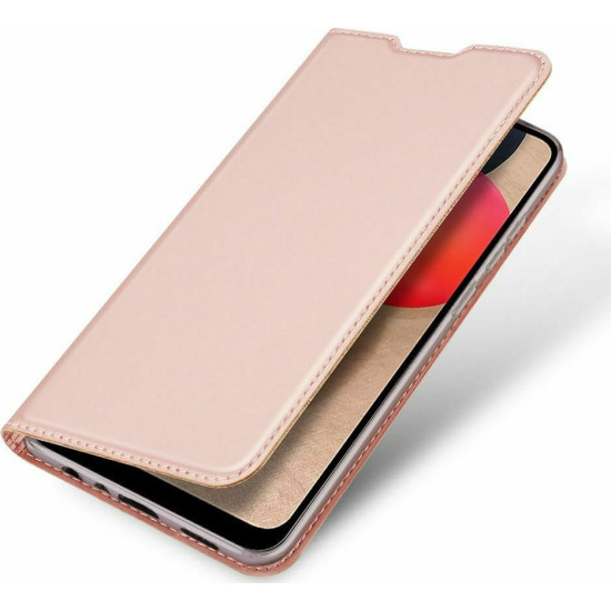 Duxducis SkinPro Θήκη Πορτοφόλι Samsung Galaxy A02s - Rose Gold (77144)