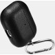 iCarer Microfiber Slim PU Leather Θήκη για Apple AirPods Pro 1st Gen - Black (IAP053-BK)