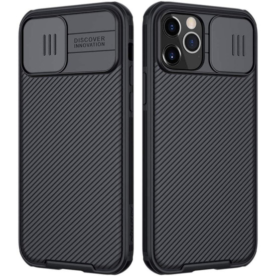 Nillkin CamShield Pro - Σκληρή Θήκη με Κάλυμμα για την Κάμερα - Apple iPhone 12 / 12 Pro - Black (6902048202351)