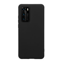 Crong Color Θήκη Premium Σιλικόνης Huawei P40 - Black (CRG-COLR-HP40-BLK)