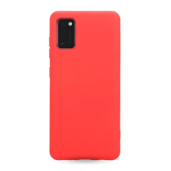 Crong Color Θήκη Premium Σιλικόνης Samsung Galaxy A41 - Red (CRG-COLR-SGA41-RED)