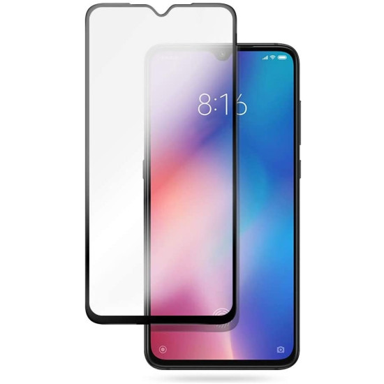 Crong 7D Nano Flexible Glass - Fullface Αντιχαρακτικό Υβριδικό Γυαλί Οθόνης Xiaomi Mi 9 SE - Black - 0.3mm (CRG-7DNANO-XMI9SE)