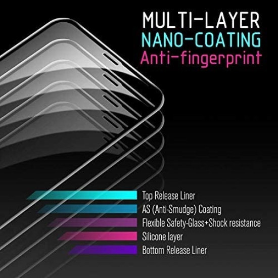 Crong 7D Nano Flexible Glass - Fullface Αντιχαρακτικό Υβριδικό Γυαλί Οθόνης Xiaomi Redmi 5A - Black - 0.3mm (CRG-7DNANO-XR5A)