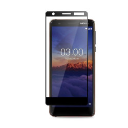 Crong 7D Nano Flexible Glass - Fullface Αντιχαρακτικό Υβριδικό Γυαλί Οθόνης Nokia 3.1 - Black - 0.3mm (CRG-7DNANO-N31)
