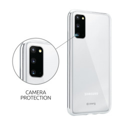Crong Slim Διάφανη Θήκη Σιλικόνης Samsung Galaxy S20 - 0.8mm - Clear (CRG-CRSLIM-SGS20-TRS)