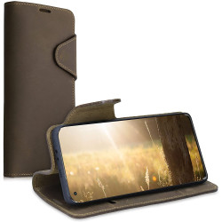 Kalibri Δερμάτινη Suede Θήκη Πορτοφόλι Xiaomi Mi 11 - Brown (54535.05)