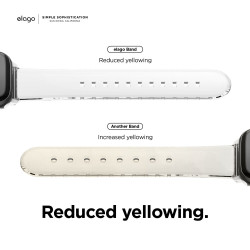 Elago Clear Band Διάφανο Λουράκι Premium Σιλικόνης Apple Watch Ultra/SE/11/10/9/8/7/6/5/4 (49/46/45/44mm) - Clear (EAW-BANDTPU-44TR)