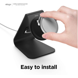 Elago MS4 Magsafe Charging Stand - Βάση Αλουμινίου για τον Ασύρματο Φορτιστή MagSafe - Black (EMSST4-BK)