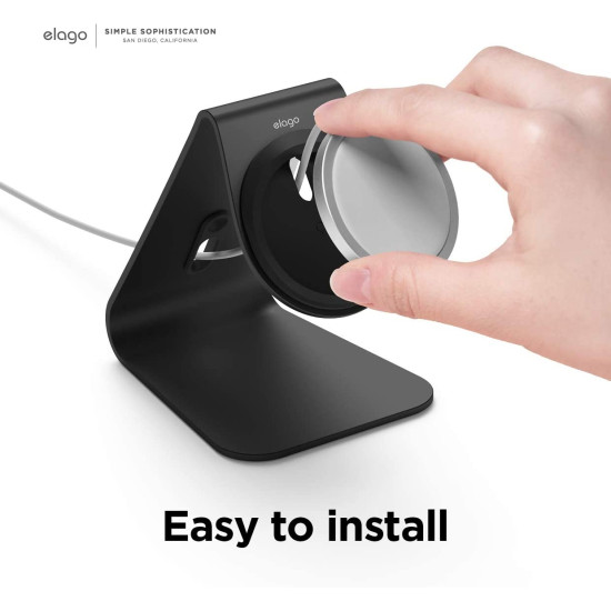 Elago MS4 Magsafe Charging Stand - Βάση Αλουμινίου για τον Ασύρματο Φορτιστή MagSafe - Black (EMSST4-BK)