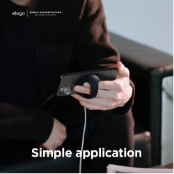 Elago Grip Magsafe Stand - Βάση Σιλικόνης για τον Ασύρματο Φορτιστή MagSafe - Black (EMSGRIP-BK)