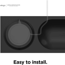 Elago MagSafe Charging Tray - Βάση Σιλικόνης για τον Ασύρματο Φορτιστή MagSafe - Black (EMSTRAY-BK)