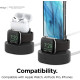 Elago Duo Pro Charging Stand - Βάση Σιλικόνης για τον Φορτιστή Apple Watch / iPhone / Airpods Pro 2nd Gen / 1st Gen - Black (EST-DUOPRO-BK)