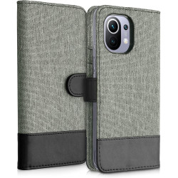 KWmobile Θήκη Πορτοφόλι Xiaomi Mi 11 - Grey / Black (54661.22)