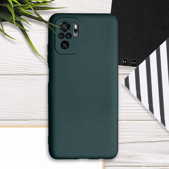 KWmobile Θήκη Σιλικόνης Xiaomi Redmi Note 10 / Note 10S - Metallic Teal (54542.14)