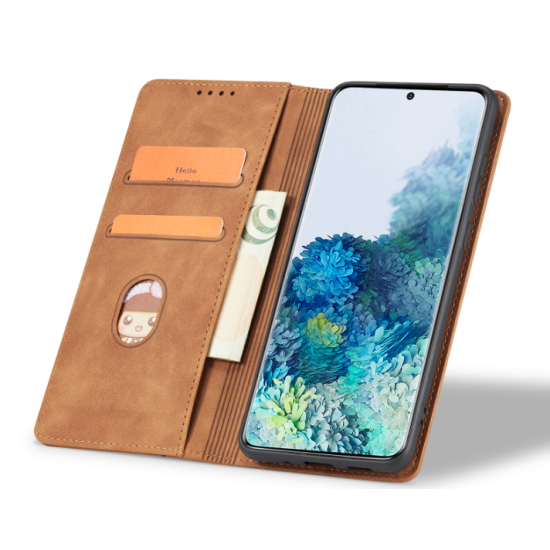 Bodycell Θήκη - Πορτοφόλι Samsung Galaxy A40 - Brown (5206015058073)