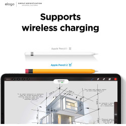 Elago Classic Θήκη Premium Σιλικόνης Apple Pencil 2nd Gen - Yellow (EAPEN2-SC-YE)