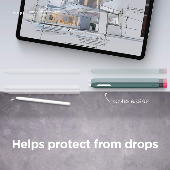 Elago Classic Θήκη Premium Σιλικόνης Apple Pencil 2nd Gen - Midnight Green (EAPEN2-SC-MGR)