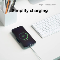 Elago MagSafe Charging Pad - Βάση Σιλικόνης για τον Ασύρματο Φορτιστή MagSafe - Mint (EMSPAD1-MT)