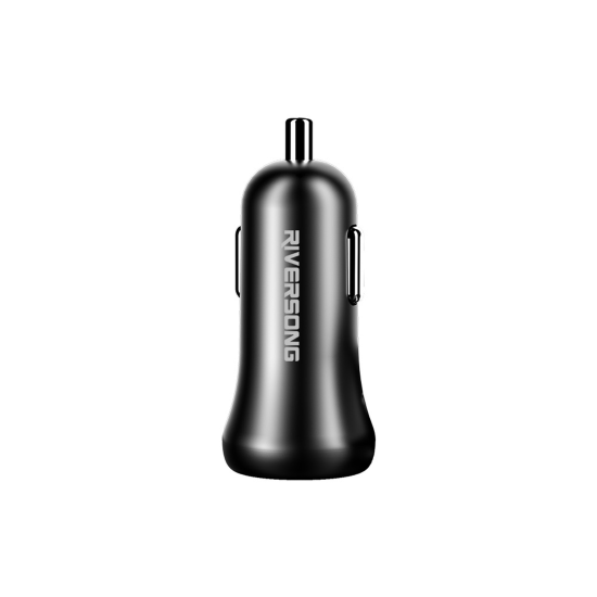 Riversong Car Charger Safari P5 - Φορτιστής Αυτοκινήτου 15W με 2 x USB 3.1A - Black (CC41C)