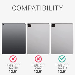 Θήκη iPad Pro 12.9" 2022 / 2021 KW TPU Silicone Case Ημιδιάφανη Σιλικόνης - Bicolor / Dark Pink / Blue Matte (54766.01)