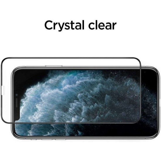 Spigen GLAS.tR ALIGNmaster - Αντιχαρακτικό Fullface Γυάλινο Tempered Glass Apple iPhone 11 Pro Max - Black (AGL00098)