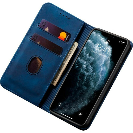 Bodycell Θήκη - Πορτοφόλι Apple iPhone 12 / 12 Pro - Blue (5206015055362)