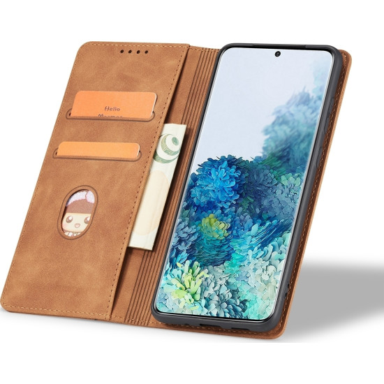 Bodycell Θήκη - Πορτοφόλι Xiaomi Mi Note 10 Lite - Brown (5206015059995)