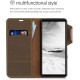 Kalibri Δερμάτινη Suede Θήκη Πορτοφόλι Sony Xperia 10 III / Brown (55714.05)