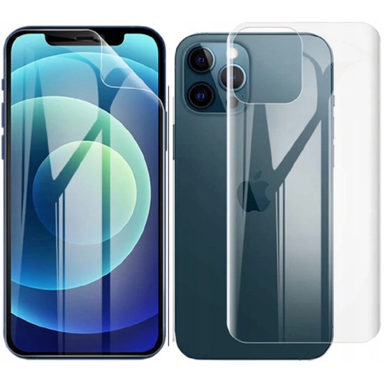 Hoco Hydrogel Pro HD Set Screen and Back Protector - Σετ Μεμβράνη Προστασίας Οθόνης και Πλάτης Apple iPhone 12 Pro Max - 0.15mm - Clear (HOCO-CLEAR-SET-001-044)