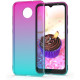 KWmobile Θήκη Σιλικόνης Nokia C20 / C10 - Bicolor / Dark Pink / Blue / Transparent (54862.01)