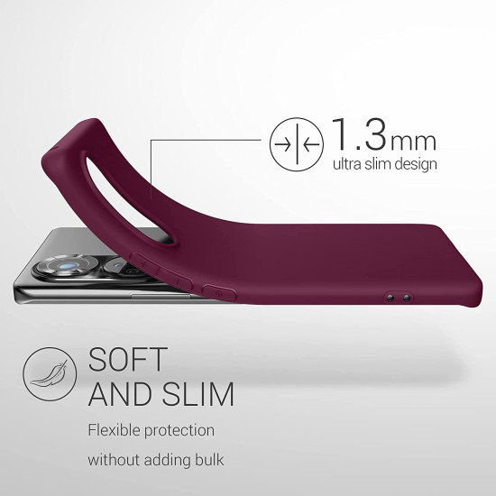 KWmobile Θήκη Σιλικόνης Honor 50 Pro - Bordeaux Violet (55410.187)