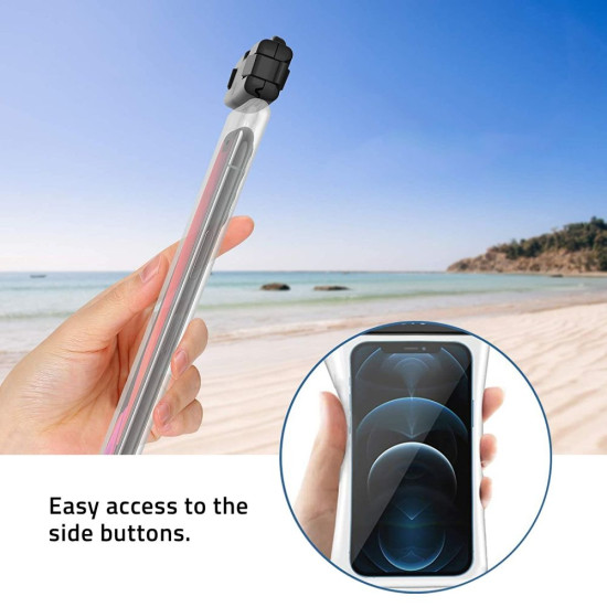 Tech-Protect Universal Waterproof - Αδιάβροχη Θήκη για Κινητά έως 6.9'' - IPX8 - Black / Clear (6216990212710)