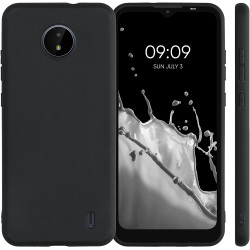 KWmobile Θήκη Σιλικόνης Nokia C20 / C10 - Black (54848.01)