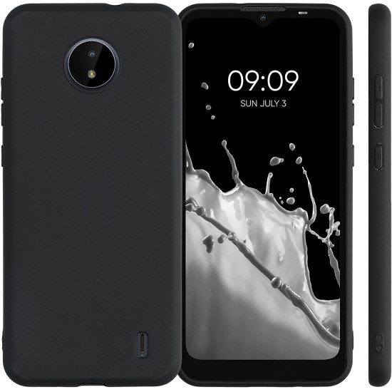 KWmobile Θήκη Σιλικόνης Nokia C20 / C10 - Black (54848.01)