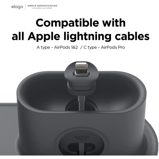 Elago Charging Hub Trio 1 - Βάση Σιλικόνης για τον Ασύρματο Φορτιστή MagSafe / Airpods Pro 2nd Gen / 1st Gen / Apple Watch - Dark Grey (EMSHUB-TRIO1-DGY)