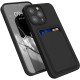 KWmobile Θήκη Σιλικόνης με Υποδοχή για Κάρτα - Apple iPhone 13 Pro - Black (55969.01)