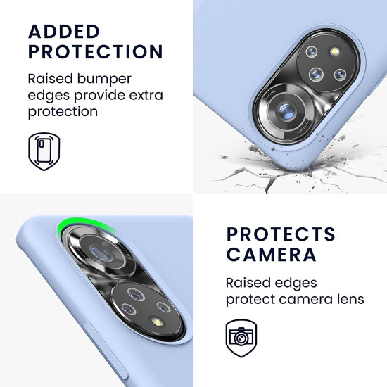 KWmobile Θήκη Σιλικόνης Honor 50 Pro - Soft Flexible Rubber Cover - Light Blue Matte (55482.58)