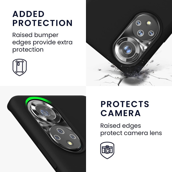 KWmobile Θήκη Σιλικόνης Honor 50 Pro - Soft Flexible Rubber Cover - Black (55482.01)