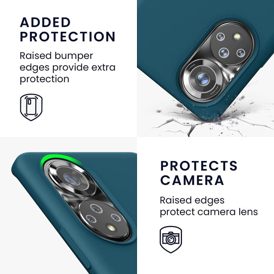 KWmobile Θήκη Σιλικόνης Honor 50 Pro - Soft Flexible Rubber Cover - Teal Matte (55482.57)