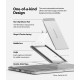 Ringke Fusion Combo Outstanding - Θήκη Apple iPad Air 7 2025 11" / iPad Air 6 2024 11" / Air 5 2022 10.9" / Air 4 2020 10.9" - Clear / Light Gray (8809818840745)