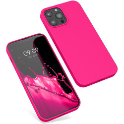 KWmobile Θήκη Σιλικόνης Apple iPhone 13 Pro Max - Soft Flexible Rubber Cover - Neon Pink (55975.77)