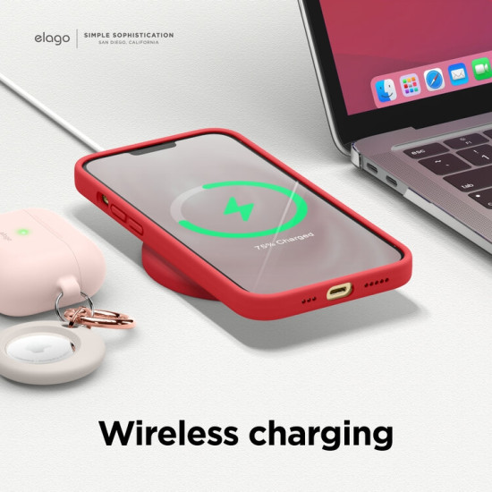 Elago Premium Θήκη Σιλικόνης Apple iPhone 13 Pro - Red (ES13SC61PRO-RD)