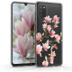 KWmobile Θήκη Σιλικόνης Samsung Galaxy A02s - Magnolias / Pink / White / Transparent (54046.02)