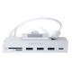 Satechi Αντάπτορας Type-C Clamp Hub για iMac 24" 2024 - 2021 - Με 3 x USB-A 3.0 / 1 x Type-C / 1 x SD & Micro SD - Silver (ST-UCICHS)