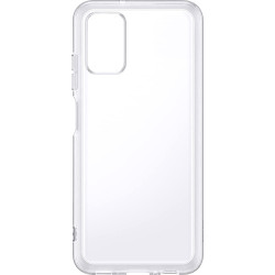 Official Samsung Θήκη Σιλικόνης Soft Clear Cover - Samsung Galaxy A03s - Transparent (EF-QA038TTEGEU)